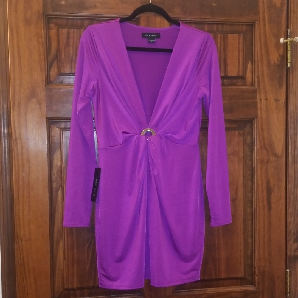 Marciano purple body con dress